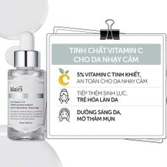 Tinh Chất Serum Klairs Freshly Juiced Vitamin C 35ml - Làm Sáng Da, Phục Hồi, Dưỡng Ẩm, Chống Oxy Hóa, Phù Hợp Mọi Loại Da