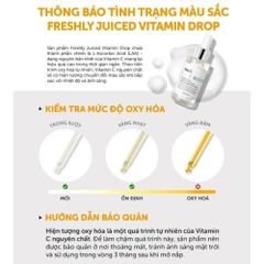 Tinh Chất Serum Klairs Freshly Juiced Vitamin C 35ml - Làm Sáng Da, Phục Hồi, Dưỡng Ẩm, Chống Oxy Hóa, Phù Hợp Mọi Loại Da