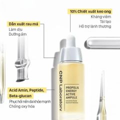 Tinh Chất Serum CNP Laboratory Propolis Energy Ampule 35ml - Phục Hồi Da Nhạy Cảm, Dưỡng Ẩm Chuyên Sâu, Làm Dịu và Tăng Độ Đàn Hồi