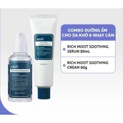 Bộ Đôi Dưỡng Ẩm Phục Hồi Dear, Klairs Rich Moist Soothing Serum + Cream 80ml – Cấp Ẩm Sâu 388556