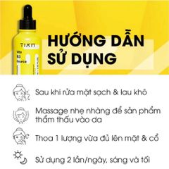 Tinh Chất Serum Tia'm Vita B3 Source 40ml - Làm Sáng Da, Phục Hồi Da Dầu Mụn Nhạy Cảm, Chứa 10% Niacinamide & 2% Alpha Arbutin
