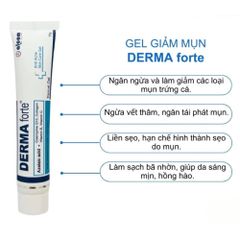 Kem Giảm Mụn Derma Forte 15g - Hỗ Trợ Làm Dịu, Mờ Thâm, Phục Hồi Da Mụn, Dành Cho Da Dầu, Mụn, Sẹo Mới Hình Thành