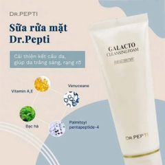 Sữa Rửa Mặt Tạo Bọt Dr.Pepti Galacto 110ml - Làm Sạch Sâu, Dưỡng Da Sáng Mịn, Phục Hồi Da Khỏe, Chống Lão Hóa