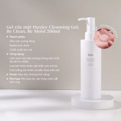 Sửa Rửa Mặt Dạng Gel Huxley Secret Of Sahara 200ml – Làm Sạch Dịu Nhẹ, Cấp Ẩm Sâu Cho Da Nhạy Cảm 388590
