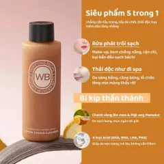 Sữa Rửa Mặt Wonder Bath Lemon Chung 200ml – Chanh Lên Men, Làm Sạch Makeup, Cấp Ẩm Sáng Da 388613