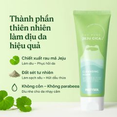 Sữa Rửa Mặt Rau Má Prettyskin 150ml - Làm Sạch Dịu Nhẹ, Phục Hồi Da Nhạy Cảm, Chăm Sóc Da Tự Nhiên, Dùng Hằng Ngày