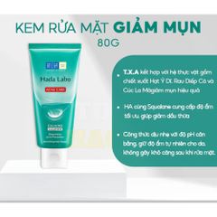 Sữa Rửa Mặt Dưỡng Ẩm Hada Labo 80g - Làm Sạch Bụi Bẩn, Cấp Ẩm Tối Ưu, Phù Hợp Da Nhạy Cảm, Giúp Da Sáng Mịn Mềm Mại