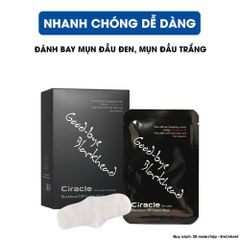 Mặt Nạ Đẩy Mụn Mũi Ciracle Good Bye Blackhead Cotton Mask - Hộp 20 Miếng Cho Da Dầu, Giảm Mụn Đầu Đen Hiệu Quả