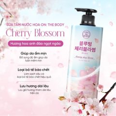 Sữa Tắm Dưỡng Ẩm On The Body Hương Nước Hoa Thiên Nhiên 900g - Dưỡng Trắng, Làm Mềm Da, Thích Hợp Cho Mọi Loại Da