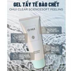 Tẩy Tế Bào Chết Da Mặt Ohui Clear Science Soft Peeling 100ml - Làm Sáng Da, Sạch Sâu, Mềm Mịn Tự Nhiên, Chống Oxy Hóa, Ngừa Mụn