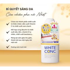 Sữa Tắm Trắng Da White Conc Body Vitamin C Nhật Bản 600ml – Dưỡng Ẩm, Làm Sạch 388702