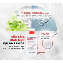 Sữa Tắm Giảm Mụn Angel's Liquid Glutathione + BHA Exfoliating Body Wash 500ml – Làm Sạch Da 388733