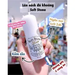 Lăn Nách Đá Khoáng Soft Stone Nhật Bản 20g - Giảm Tiết Mồ Hôi, Khử Mùi Hiệu Quả, An Toàn Cho Da Nhạy Cảm