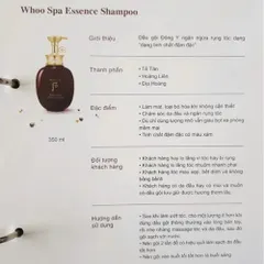Set Dầu Gội Xả Whoo Spa Essence Shampoo Chăm Sóc Da Đầu, Phục Hồi Tóc Hư Tổn 388763