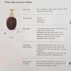 Set Dầu Gội Xả Whoo Spa Essence Shampoo Chăm Sóc Da Đầu, Phục Hồi Tóc Hư Tổn 388763