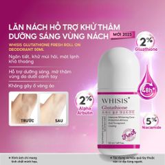 Lăn Khử Mùi Whisis Glutathione 50ml – Giảm Mồ Hôi, Hỗ Trợ Khử Thâm & Dưỡng Sáng Da Vùng Nách 388778