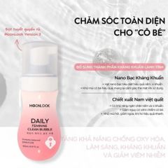 Dung Dịch Vệ Sinh Phụ Nữ MoonLook Dạng Bọt Tuyết 150ml – Làm Sạch Dịu Nhẹ, Dưỡng Ẩm, Phù Hợp Da Nhạy Cảm