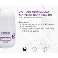 Lăn Khử Mùi Odorex Deo Antiperspirant Roll-on - 20ml – Ngăn Mồ Hôi & Khử Mùi Lâu Dài 10–14 Ngày 388797