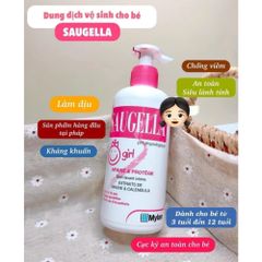 Dung Dịch Vệ Sinh Saugella Girl 200ml – Dành Cho Bé Gái 3-12 Tuổi, Làm Sạch Dịu Nhẹ, Chống Kích Ứng 388803