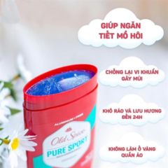 Sáp Khử Mùi Old Spice Pure Sport 85g - Nam Giới Thể Thao, Khô Thoáng Lâu, Ngăn Mùi Hiệu Quả, Hương Thể Thao Nam Tính