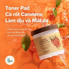 Toner Pad Skinfood Cà Rốt Carotene 60 Miếng 250g – Làm Dịu Da, Giảm Mẩn Đỏ, Dưỡng Ẩm 388866