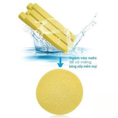 Bông Mút Rửa Mặt Chivey 12 Miếng - Bọt Biển Thiên Nhiên, Dễ Dàng Tạo Bọt, Phù Hợp Cho Da Nhạy Cảm, Hàng Cao Cấp Nhật Bản