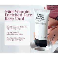 Kem Lót Dưỡng Da Bobbi Brown Vitamin Enriched 15ml - Kem Dưỡng Ẩm và Lót Trang Điểm Cho Mọi Loại Da