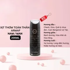 Xịt Thơm Toàn Thân Mùi Nước Hoa Armaf Club de Nuit 200ml – Hương Sang Trọng, Lưu Hương Lâu 388885