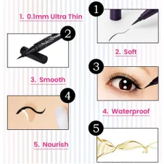 Bút Kẻ Mắt Nước KissMe Smooth Liquid Eyeliner Super Keep 0.4ml – Nét Sắc Mảnh, Siêu Chống Trôi 388888