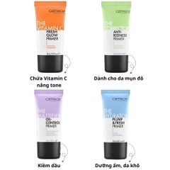 Kem Lót Dưỡng Ẩm Catrice Primer 30ml - Kiềm Dầu, Se Khít Lỗ Chân Lông, Phù Hợp Cho Da Khô, Da Mụn, Da Nhạy Cảm, Made in Italy