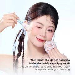Cọ Tán Kem Nền Amortals Đuôi Cá - Dụng Cụ Trang Điểm Mỏng Mịn, Bền Bỉ, Phù Hợp Cho Người Mới Bắt Đầu và Chuyên Nghiệp