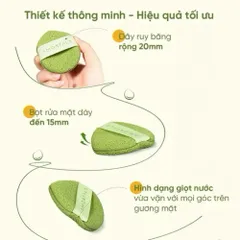 Bông Mút Rửa Mặt Bọt Biển Amortals Dạng Giọt Nước - Làm Sạch Sâu, Dịu Nhẹ Cho Da Nhạy Cảm, Thiết Kế Thông Minh, Dễ Vệ Sinh