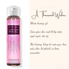 Body Mist Xịt Thơm Toàn Thân Bath And Body Works Into The Night / A Thousand Wishes 236ml 388913