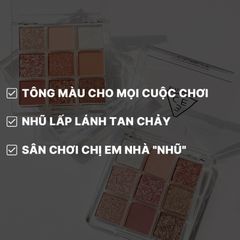 Bảng Phấn Mắt 3CE Multi Eye Color Palette 9 Màu Lâu Trôi - Phấn Mắt Tông Tự Nhiên Mịn, Bám Lâu Cho Trang Điểm Hằng Ngày