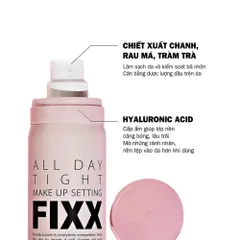 Xịt Khóa Nền So’Natural Make Up Setting Fixx - Giữ Lớp Trang Điểm Lâu Trôi, Căng Bóng Mịn Lì, Dưỡng Ẩm Tự Nhiên