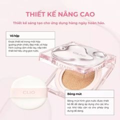 Phấn Nước CLIO Kill Cover High Glow Cushion 14g - Che Phủ Tự Nhiên, Căng Bóng + Lõi Refill - Dưỡng Ẩm, Da Mịn Màng, Kèm Công Nghệ Phản Chiếu Ánh Sáng