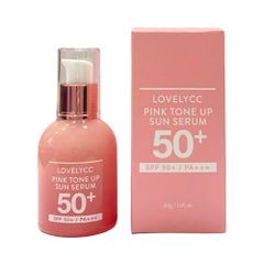 Serum Chống Nắng Lovelycc Pink Tone Up SPF 50+ PA++++ - Dưỡng Trắng, Nâng Tông, Giữ Ẩm Da, Khối Lượng 30g, Xuất Xứ Hàn Quốc