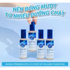 Kem Nền Collagen Enough Ultra X10 Cover Up SPF – Kiềm Dầu, Che Phủ Tốt, Lâu Trôi 100ml 388963