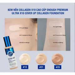 Kem Nền Collagen Enough Ultra X10 Cover Up SPF – Kiềm Dầu, Che Phủ Tốt, Lâu Trôi 100ml 388963