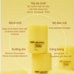 Son Dưỡng Môi Keo Ong CNP Propolis Lipcerin 15ml - Phục Hồi, Giữ Ẩm Lâu 12 Giờ, Dưỡng Mềm Môi Khô, Nứt Nẻ, An Toàn Cho Da Môi