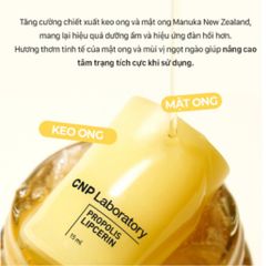 Son Dưỡng Môi Keo Ong CNP Propolis Lipcerin 15ml - Phục Hồi, Giữ Ẩm Lâu 12 Giờ, Dưỡng Mềm Môi Khô, Nứt Nẻ, An Toàn Cho Da Môi