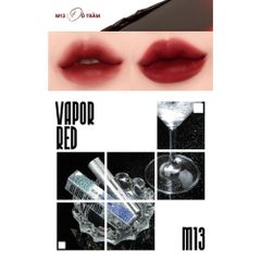 Son Kem Lì Merzy Noir In The Mellow Tint 4g - Màu M13 Vapor Red, Mịn Mướt, Tôn Da, Lâu Trôi, Phong Cách Trang Điểm Tự Nhiên
