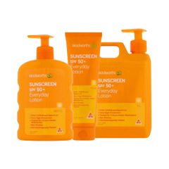 Kem Chống Nắng Toàn Thân Woolworths Everyday SPF50+ - Bảo Vệ Da Tối Ưu, Dưỡng Ẩm Nhẹ, Thấm Nhanh, Chống Nước 4 Giờ