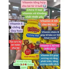 Kẹo dẻo gấu bổ sung Vitamin L'il Critters Gummy Vites 389094