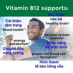 [Date 2027] Viên bổ sung Vitamin B12 Nature Made 1000 mcg của Mỹ 389097
