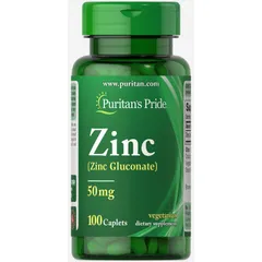 [Date 2028] Viên uống bổ sung kẽm zinc 25mg-50mg giảm mụn, tăng cường sức đề kháng Puritan's Pride 100v 389102