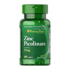 [Date 2028] Viên uống bổ sung kẽm zinc 25mg-50mg giảm mụn, tăng cường sức đề kháng Puritan's Pride 100v 389102