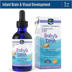 Siro Baby's DHA Nordic 60ml - Bổ sung Omega 3, DHA, Vitamin D cho bé - Hỗ trợ phát triển trí não và thị giác an toàn, hiệu quả