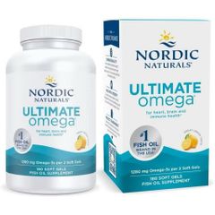 Viên Uống Dầu Cá Omega-3 Nordic Naturals Ultimate Omega 1280mg Hỗ Trợ Tim Mạch Não Bộ Mắt 389126