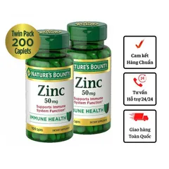 Viên uống bổ sung kẽm Nature’s Bounty Zinc 50mg 100 viên  và 400 viên 389135